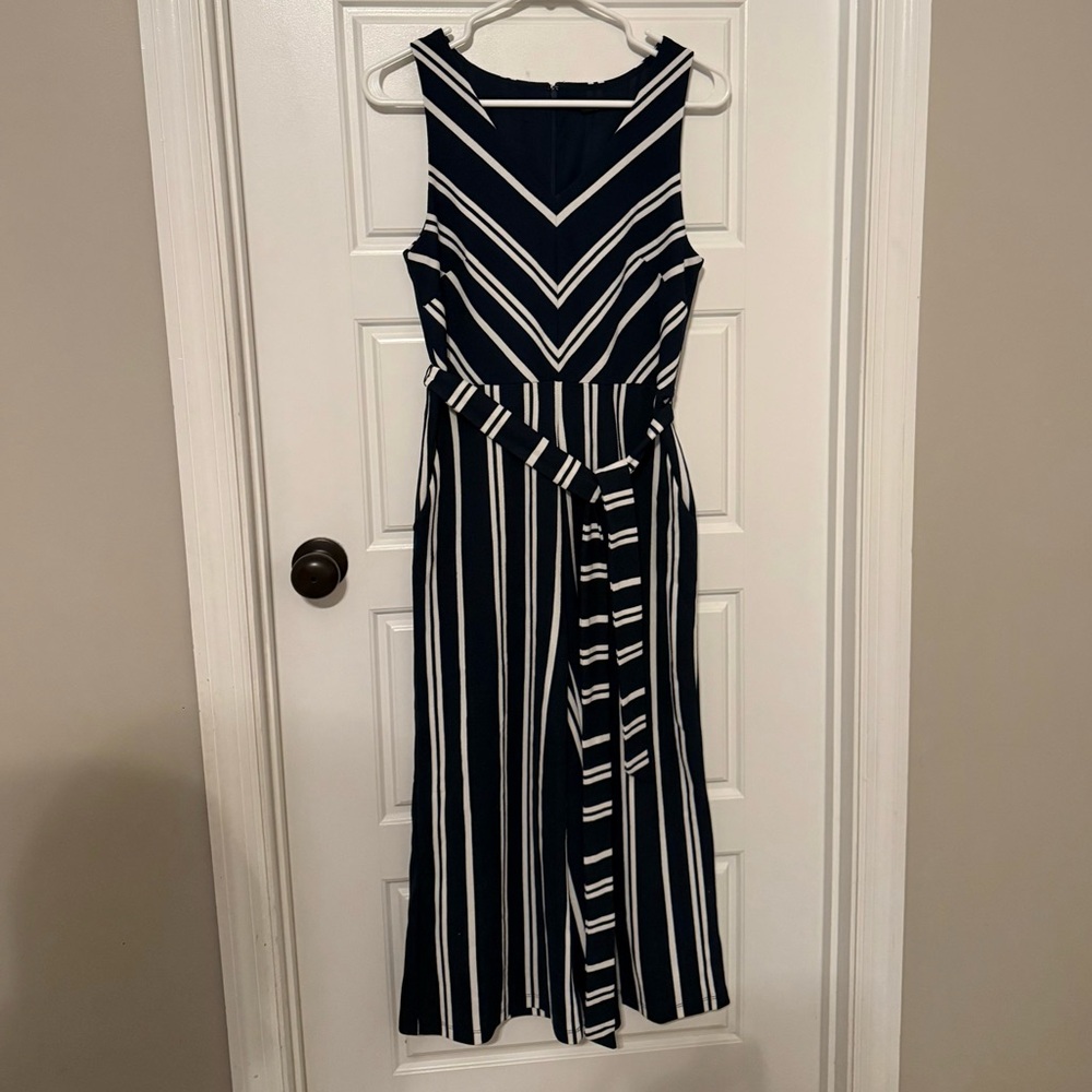Ann Taylor Navy and Cream